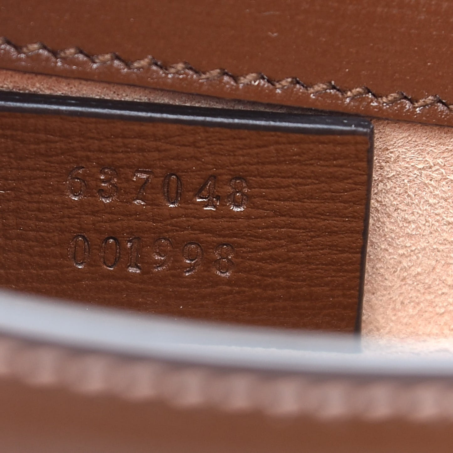 GG Supreme Monogram Script Logo Heart Crossbody Bag Beige Brown