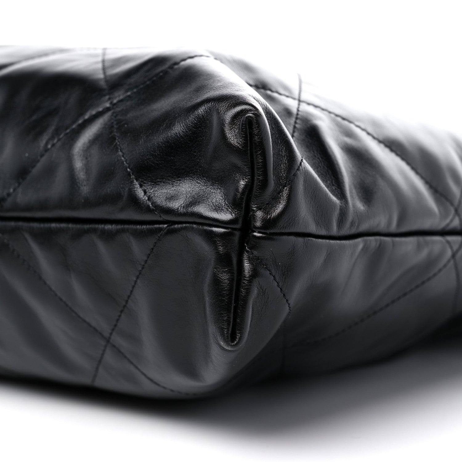 Chanel Shiny Calfskin Quilted Chanel 22 Black 10 of 10