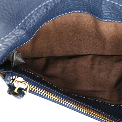 Chloe Grained Calfskin Marcie Long Zip Around Wallet Dark Blue 8 of 14