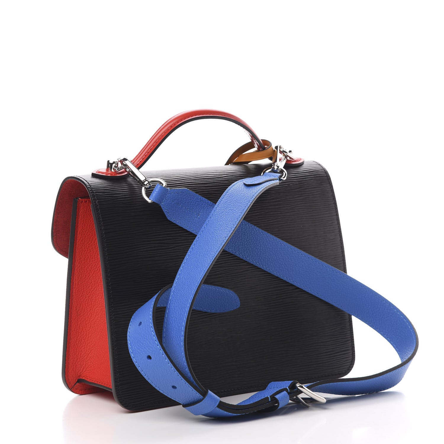 Louis Vuitton Epi Neo Monceau Black Coquelicot Blue Roi Safran 3 of 11