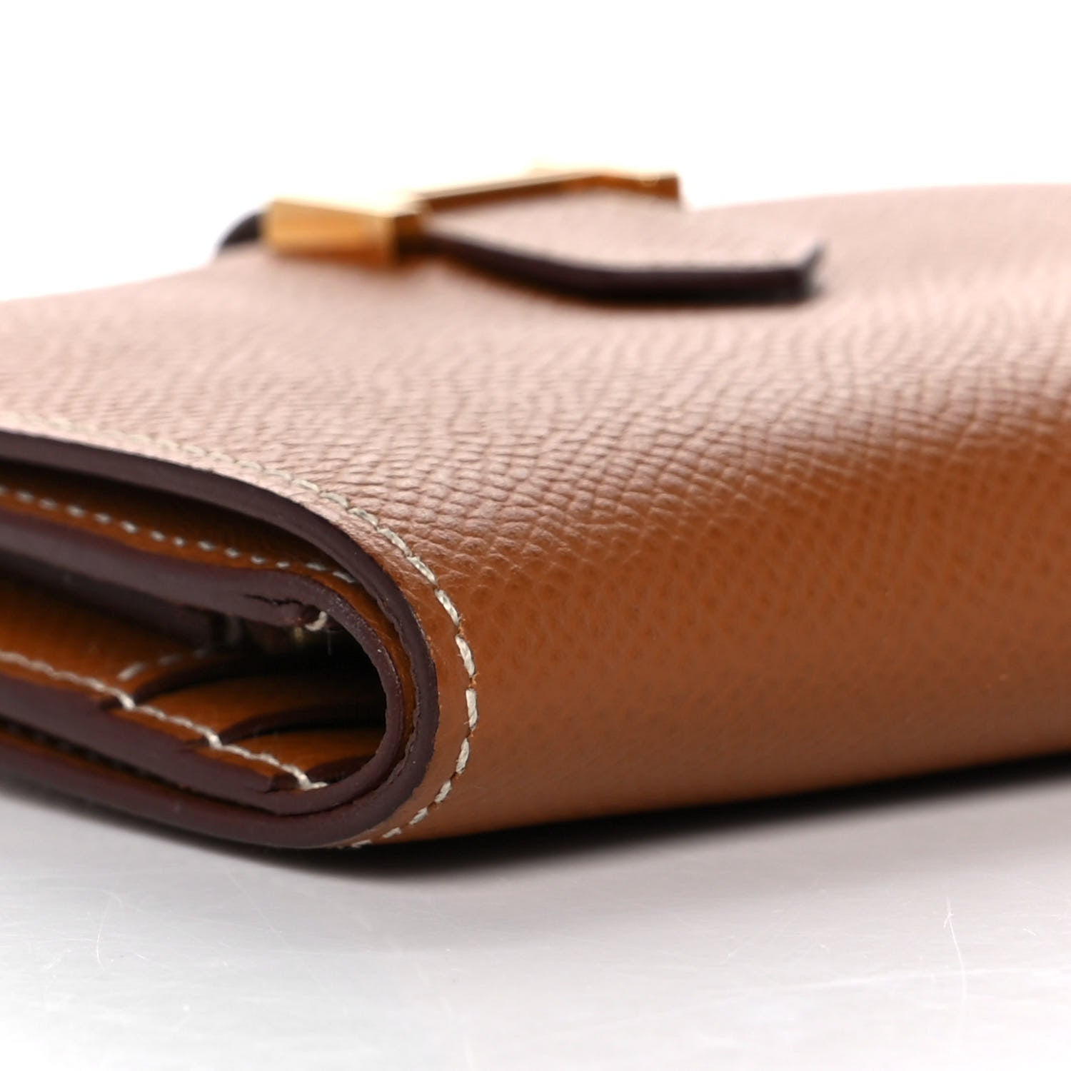 Hermes Epsom Bearn Compact Wallet Gold 8 of 12