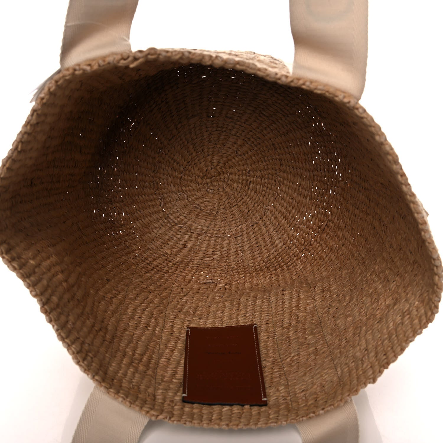 Chloe Raffia Large Woody Tote White 5 of 12