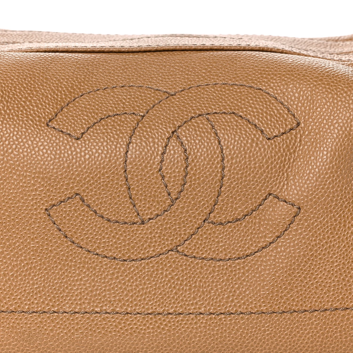 Chanel Caviar CC Wood Chain Hobo Maize 8 of 12