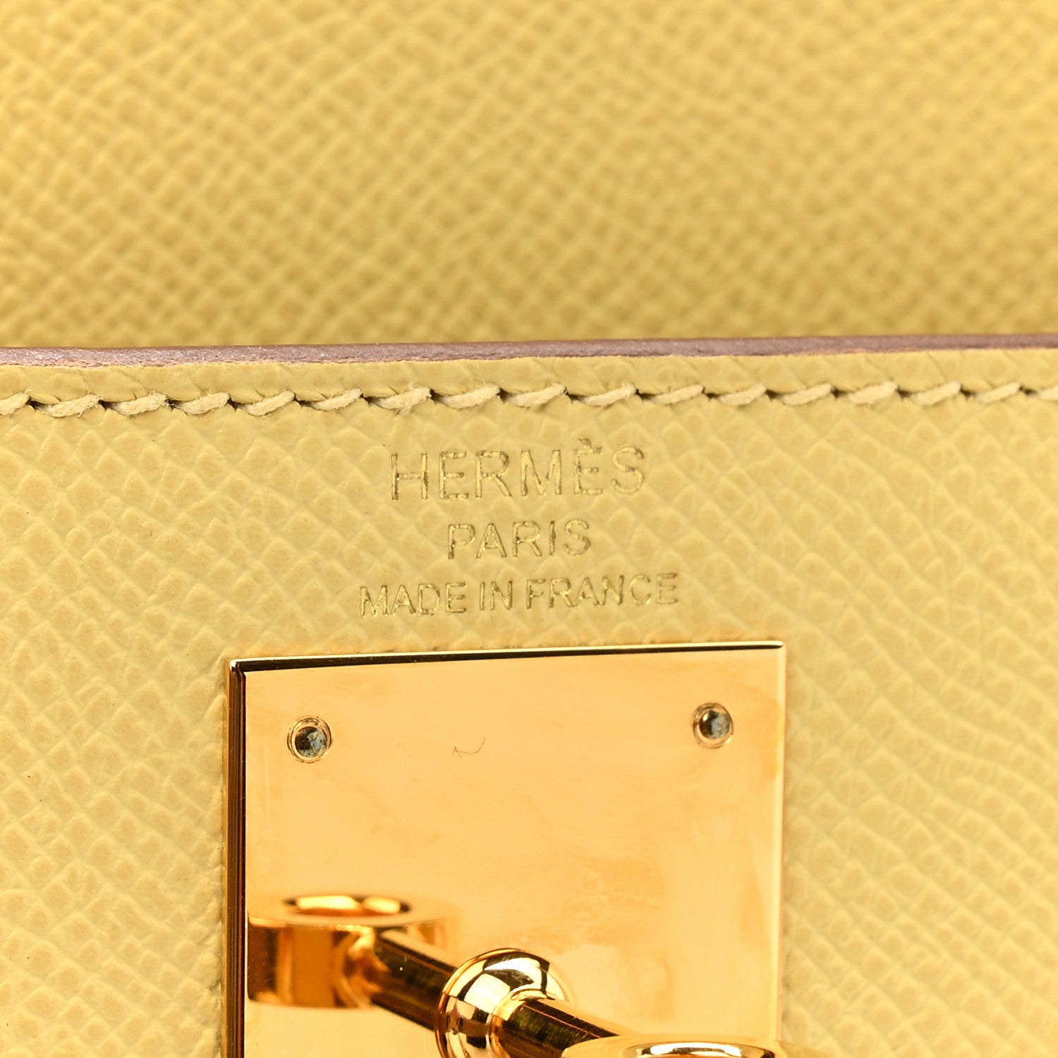 Hermes Epsom Kelly Sellier 28 Jaune Poussin 5 of 9