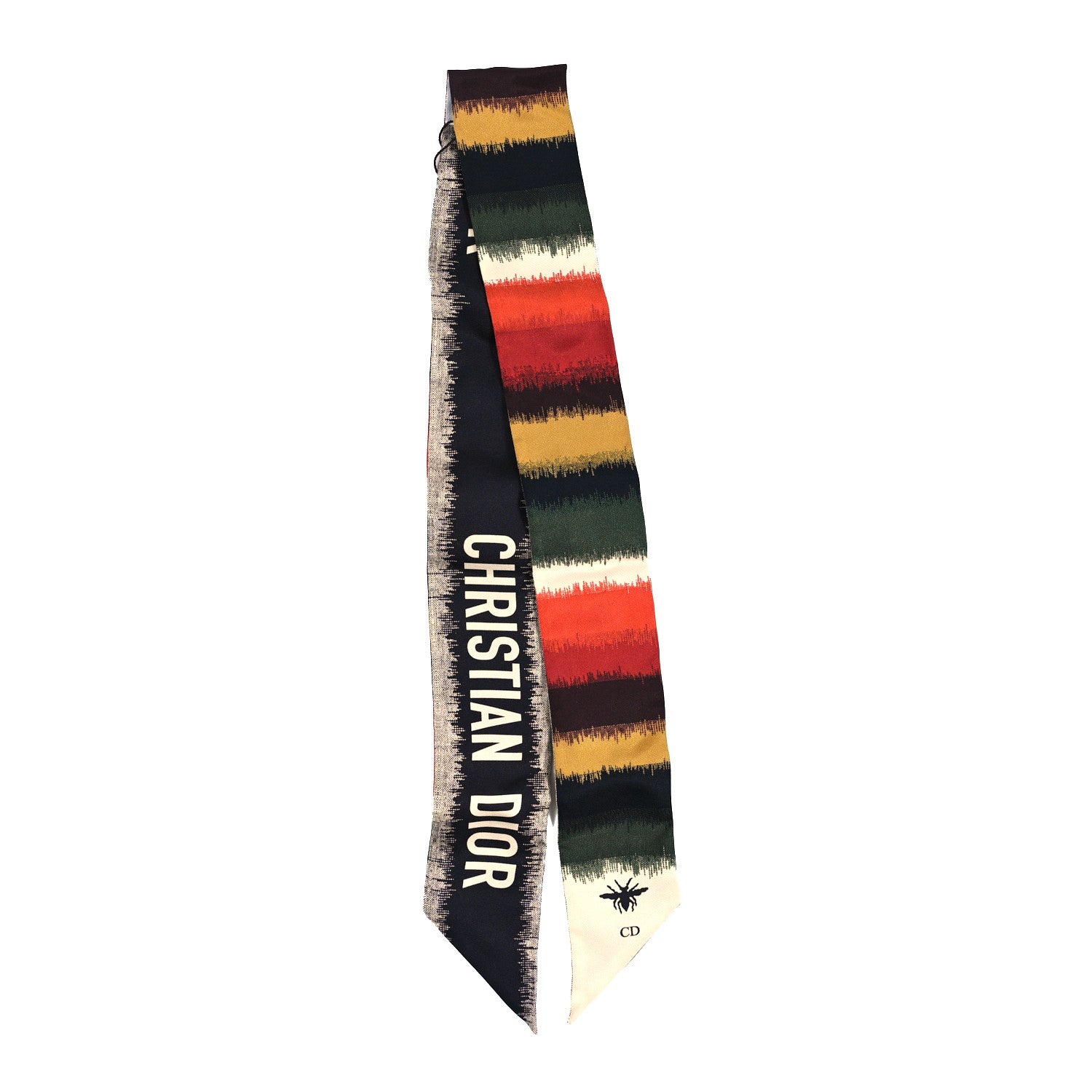 Christian Dior Silk D-Stripes Mitzah Scarf Multicolor 2 of 3