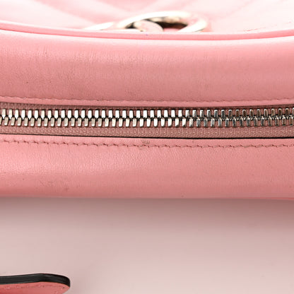 Gucci Calfskin Matelasse Small GG Marmont Chain Shoulder Bag Wild Rose 17 of 18