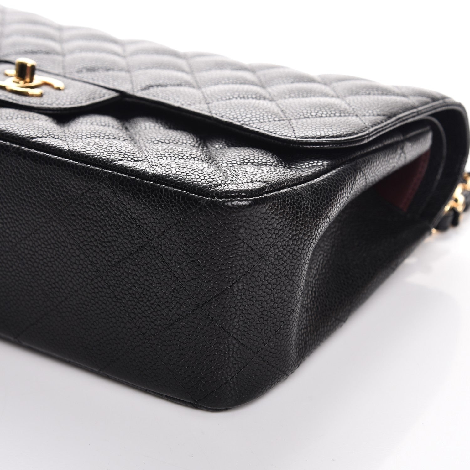 Chanel Caviar Quilted Jumbo Double Flap Black 9 of 10