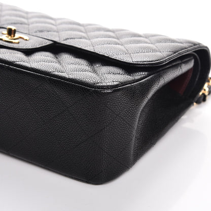 Chanel Caviar Quilted Jumbo Double Flap Black 9 of 10