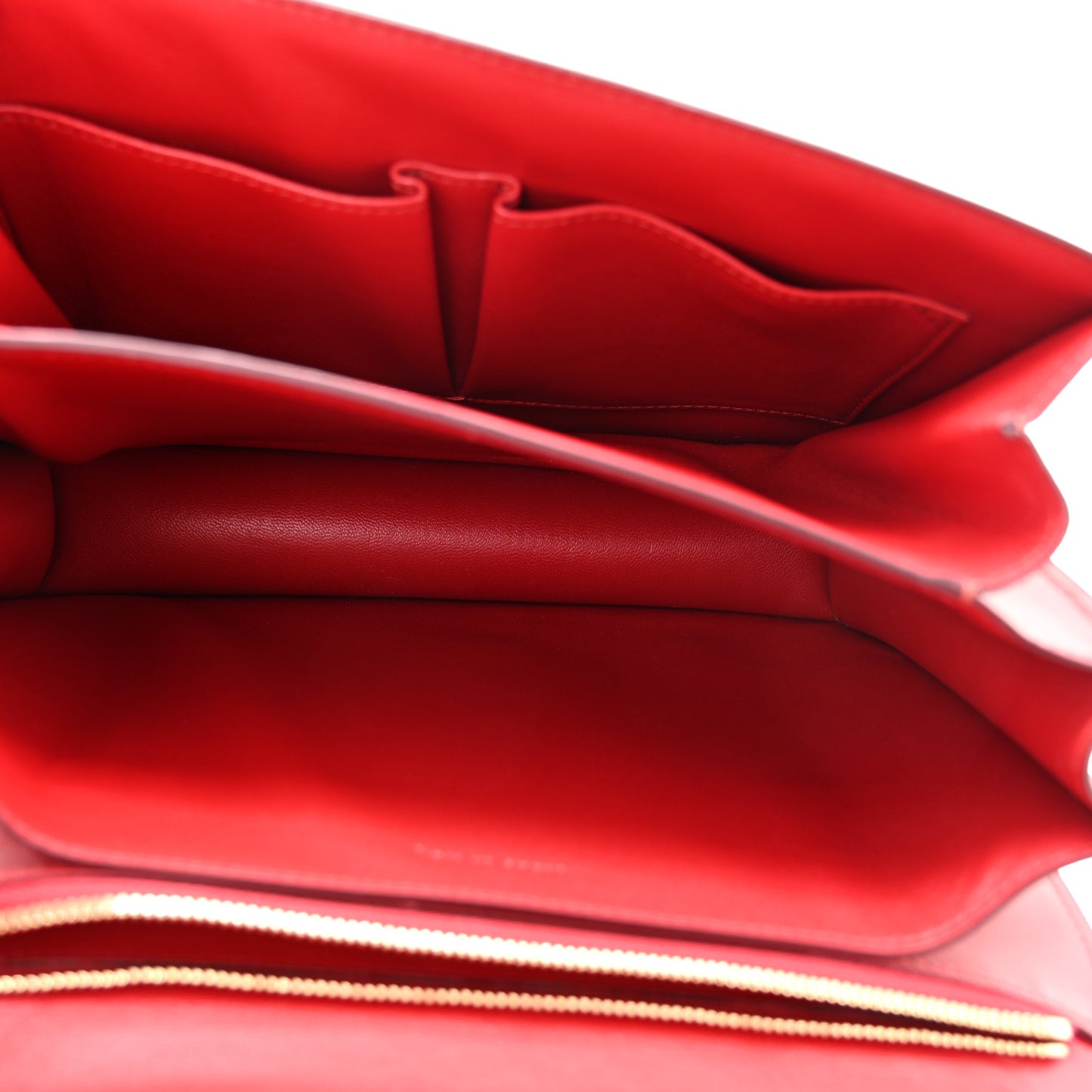 Box Calfskin Medium Classic Box Flap Bag Red
