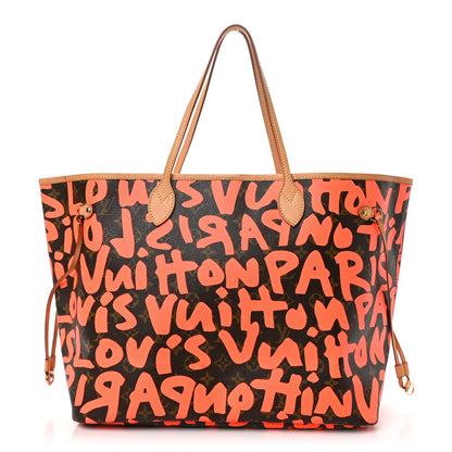 Louis Vuitton Monogram Graffiti Neverfull GM Orange 1 of 10