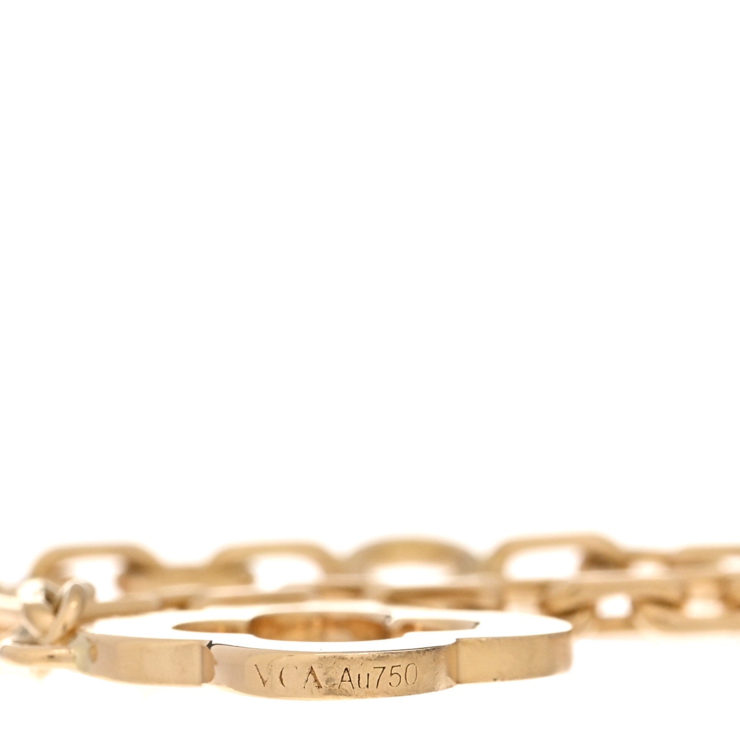 Van Cleef & Arpels 18K Yellow Gold 3 Motifs Byzantine Alhambra