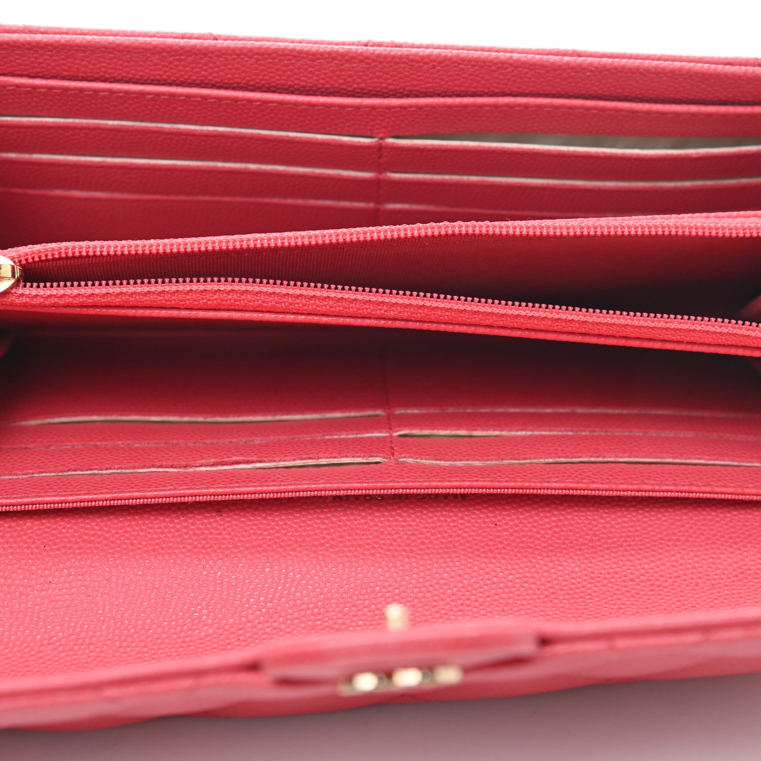 Chanel Caviar Quilted Large Gusset Flap Wallet Pink 5 of 9