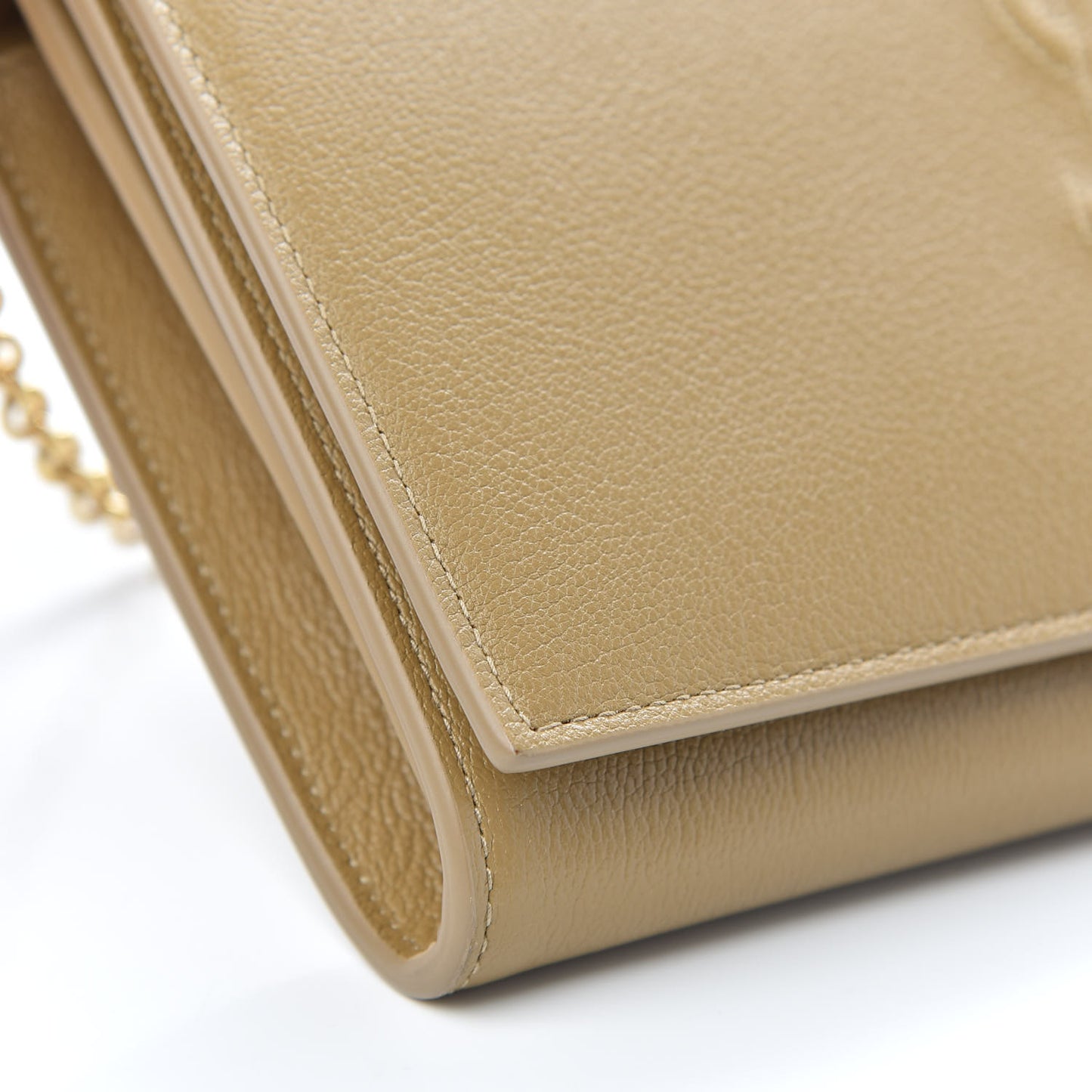 Calfskin Belle de Jour Chain Clutch Beige
