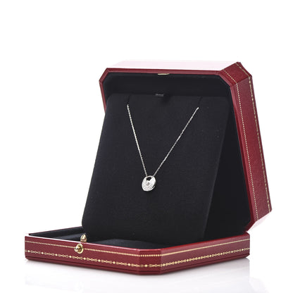 Cartier 18K White Gold Diamond XS Amulette de Pendant Necklace 5 of 5