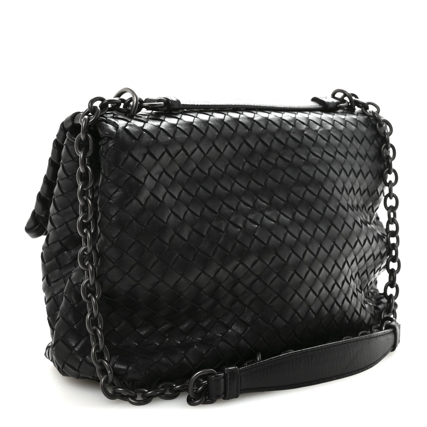 Nappa Intrecciato Large Olimpia Bag Black