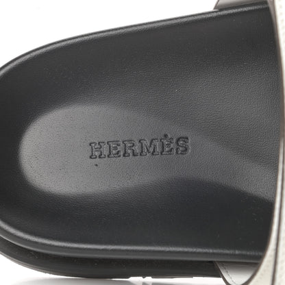 Hermes Epsom Mens Chypre Sandals 42 White 7 of 13