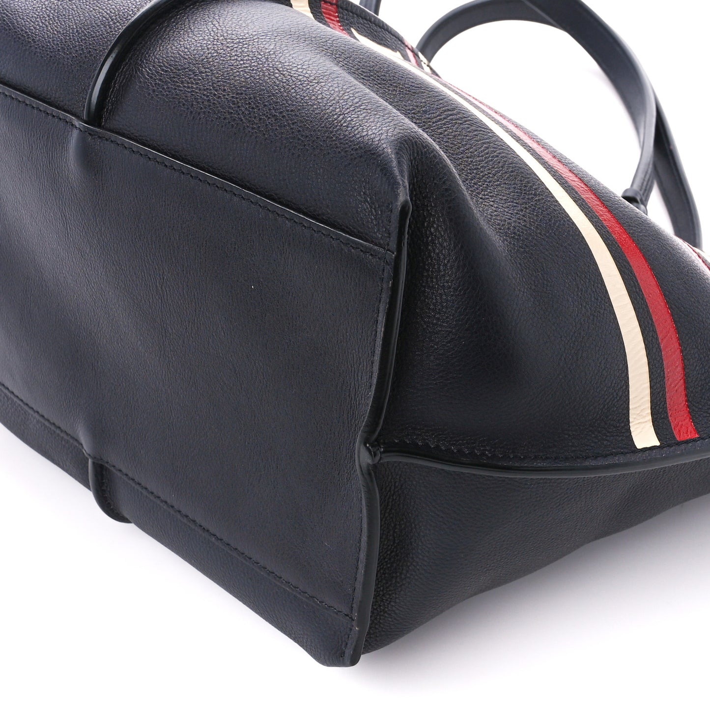 Smooth Calfskin Medium Vick Tote Full Blue