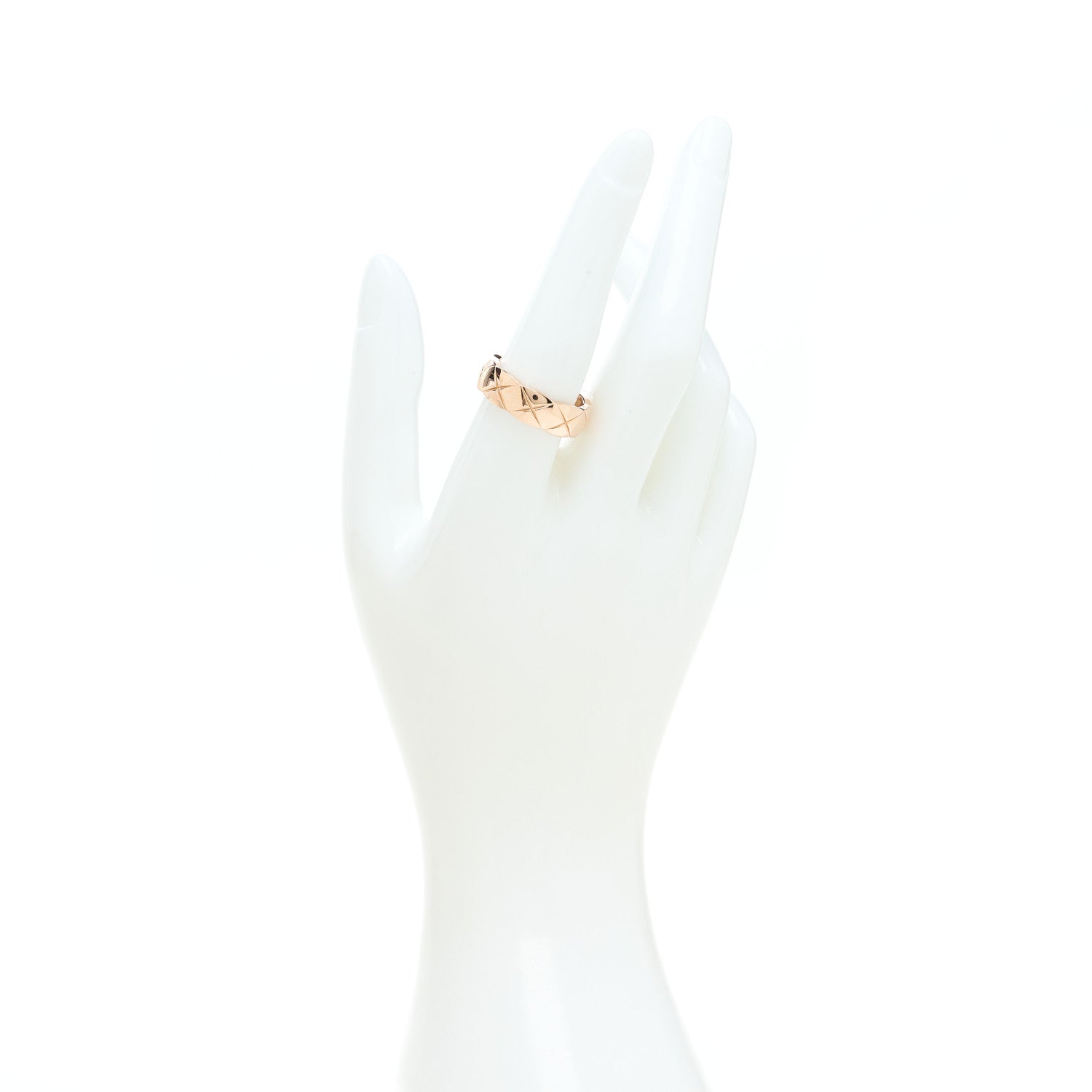 Chanel 18K Beige Gold Small Coco Crush Ring 57 8 2 of 6