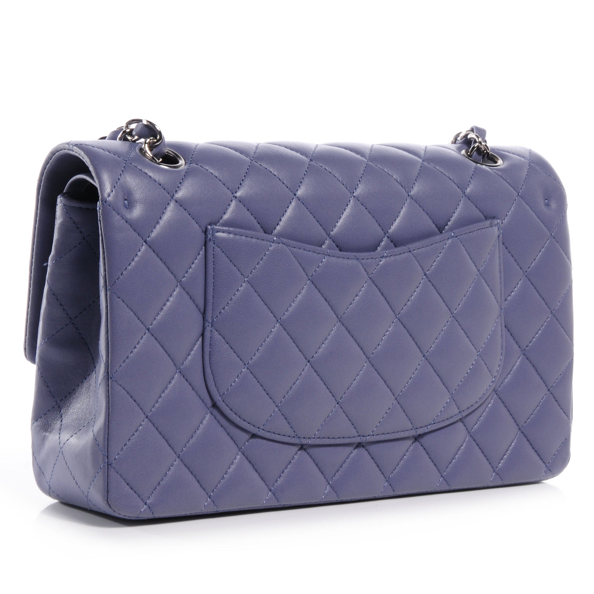 Chanel Lambskin Medium Double Flap Lavender 3 of 8