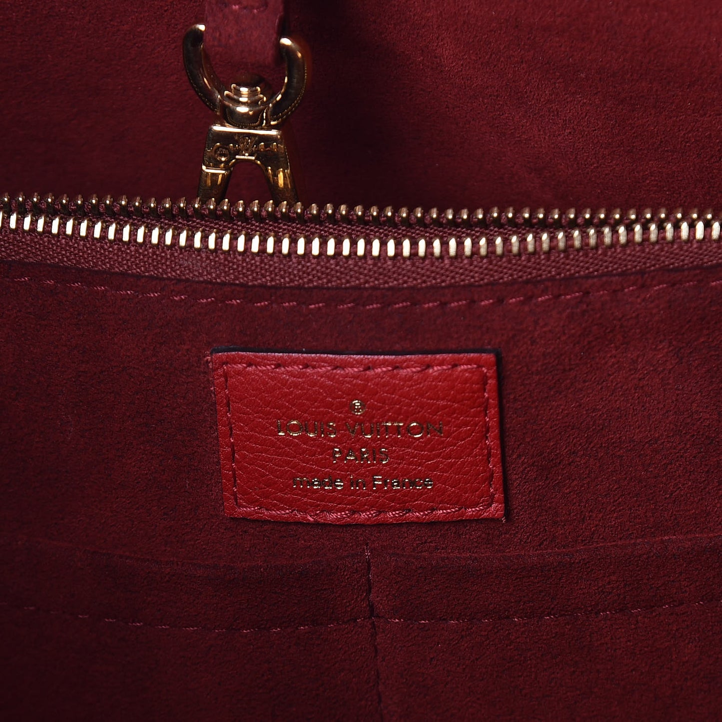 Calfskin Monogram Kimono Tote Cherry