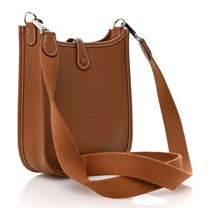 Hermes Taurillon Clemence Evelyne TPM Gold 3 of 10