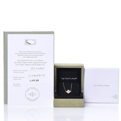 Van Cleef & Arpels 18K Rose Gold Sweet Alhambra Bracelet 7 of 7