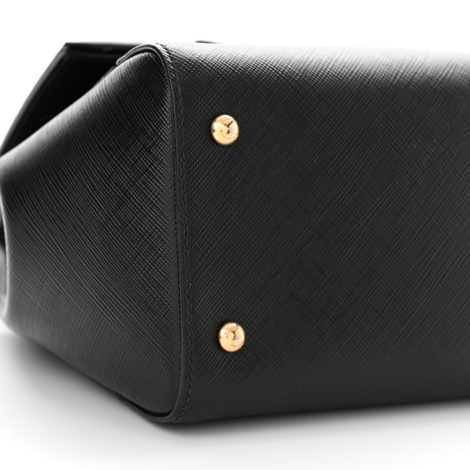 Salvatore Ferragamo Saffiano Carrie Shoulder Bag Black 9 of 13