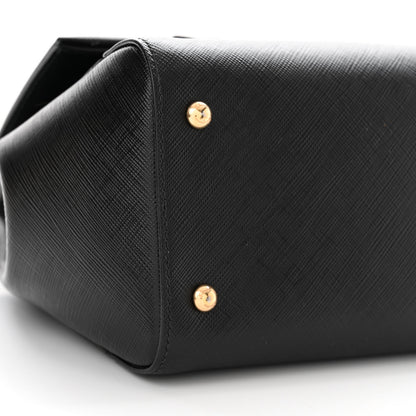 Salvatore Ferragamo Saffiano Carrie Shoulder Bag Black 9 of 13