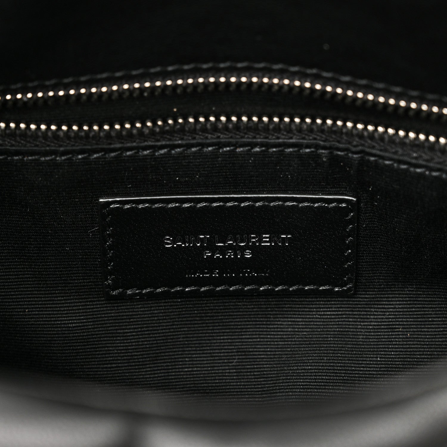 Saint Laurent Lambskin Quilted Toy Loulou Puffer Monogram Chain Satchel Black 6 of 9