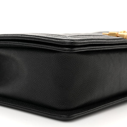 Chanel Caviar Quilted New Medium Boy Flap Black 9 of 10