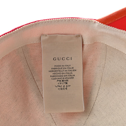 Gucci X ADIDAS Satin Trefoil Logo MC Rolly Baseball Hat Fuxia Red 8 of 10