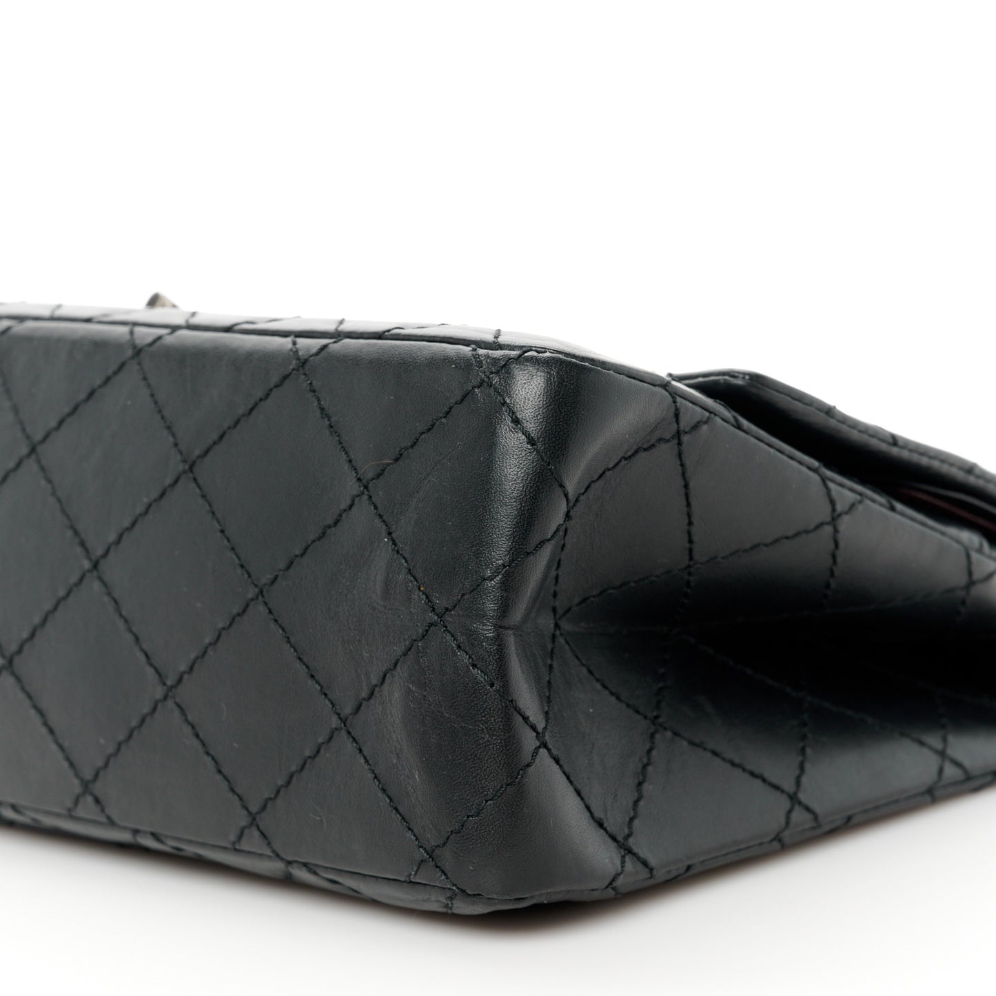 Aged Calfskin Quilted 2.55 Reissue 226 Flap Black