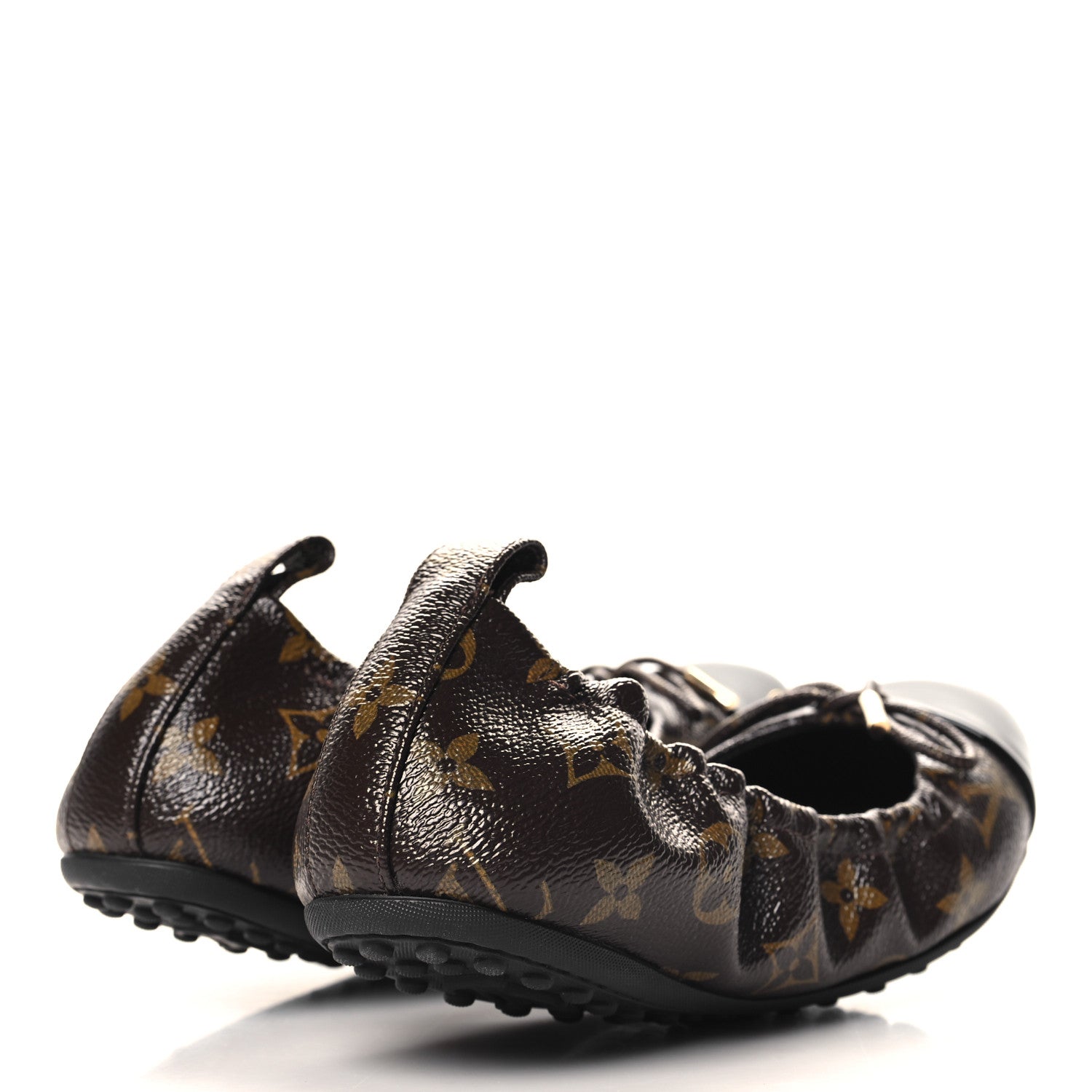 Louis Vuitton Monogram Flirty Ballerina Flats 37.5 Black 5 of 8