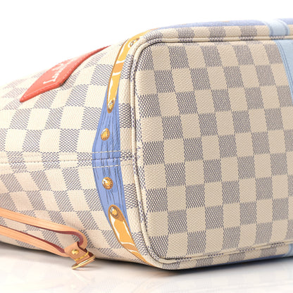 Louis Vuitton Damier Azur Summer Trunks Neo Neverfull MM 8 of 16