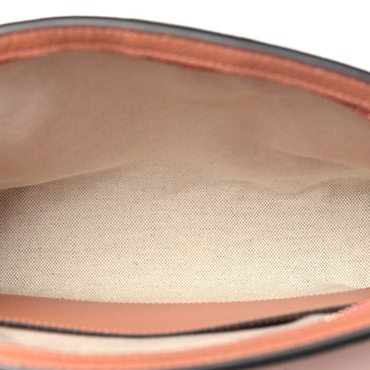 Gucci Monogram Textured Dollar Calfskin Ophidia Pouch Cloche Rose Pink 4 of 9