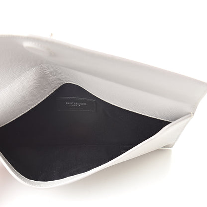 Saint Laurent Grain De Poudre Uptown Pouch Granite 5 of 7