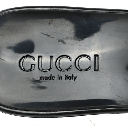Gucci Rubber Gucci Logo Womens Platform 20/60mm Slide Sandals 37 Black 6 of 10