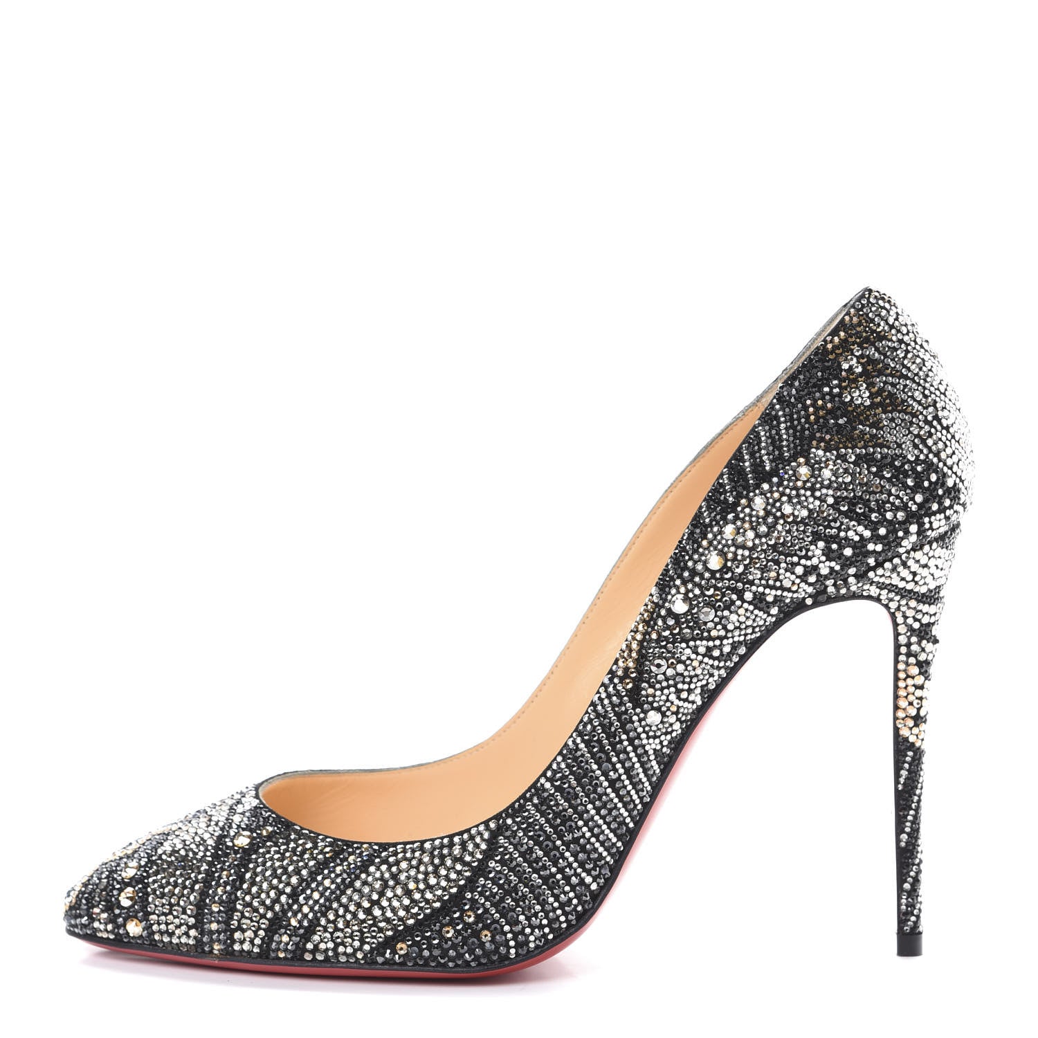 Christian Louboutin Suede Strass Eloise 100 Pumps 39.5 Black 1 of 9