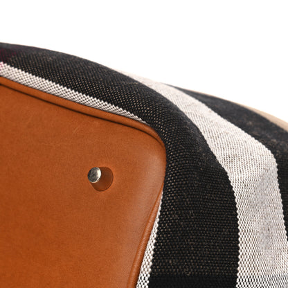 Burberry Canvas Mega Check Medium Ashby Hobo Saddle Brown 6 of 10