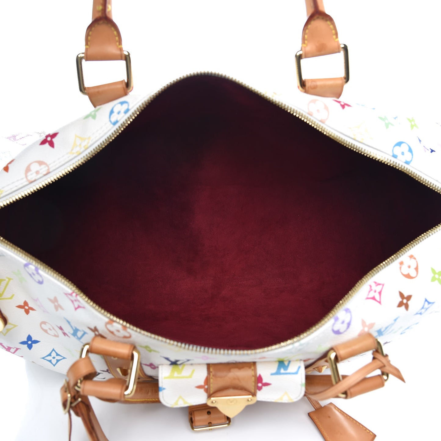 Monogram Multicolor Keepall 45 White