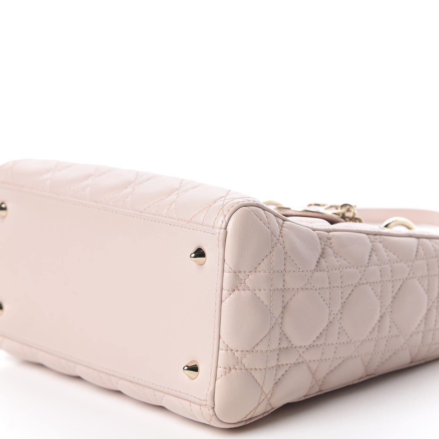 Christian Dior Lambskin Cannage Medium Lady Dior Light Pink 8 of 12