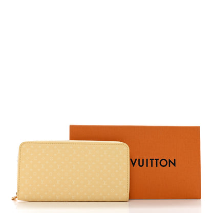 Louis Vuitton Calfskin Nanogram Embossed Zippy Wallet Jaune 7 of 7