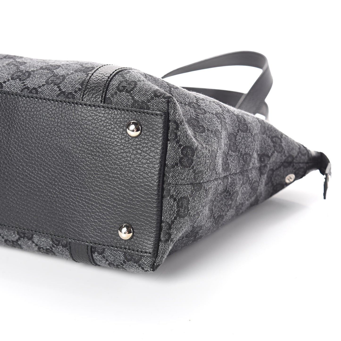 Denim Monogram Abbey Medium Tote Navy