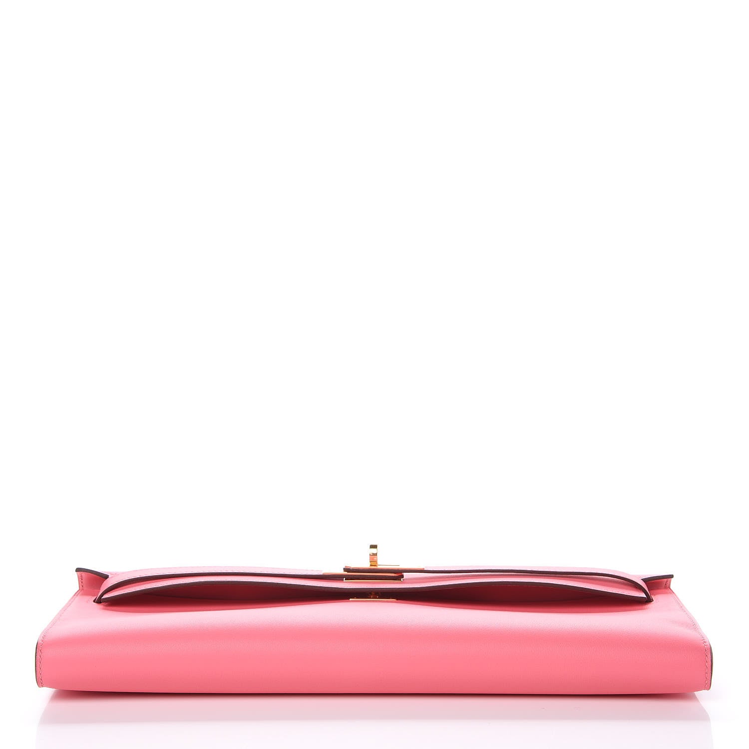 Hermes Swift Kelly Cut Clutch Pochette Rose Azalee 6 of 27