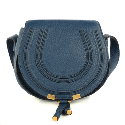 Chloe Calfskin Mini Marcie Round Crossbody Bag Royal Navy 1 of 9