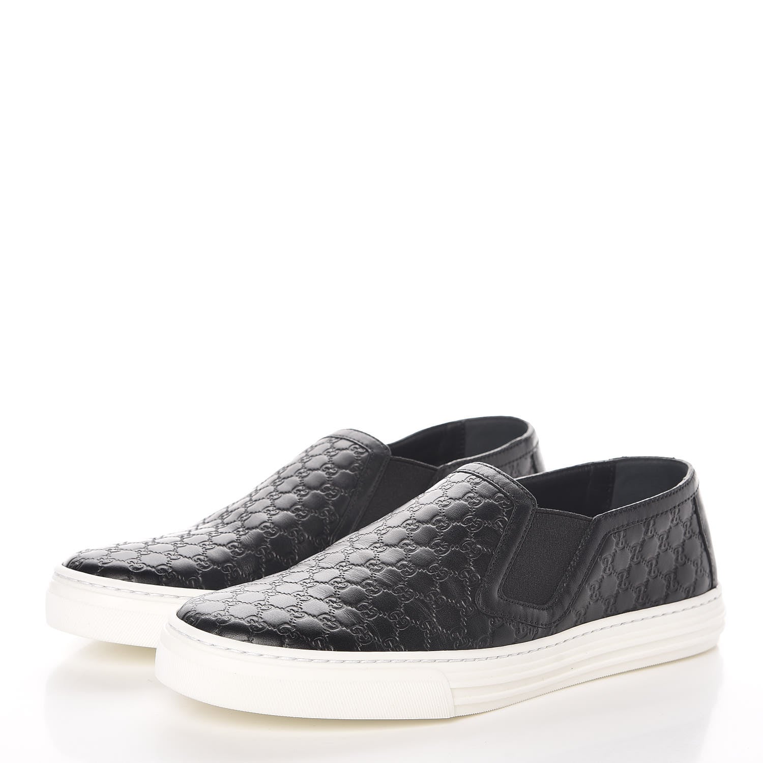 Gucci Microguccissima Womens Slip On Sneakers 35 Black 3 of 9