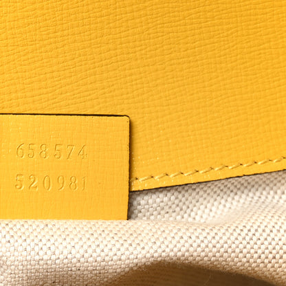 Gucci Azalea Calfskin GG Monogram Bi-Color Debossed Mini Horsebit 1955 Shoulder Bag Dusty Azure Stone Topaz Deep Orange 7 of 10