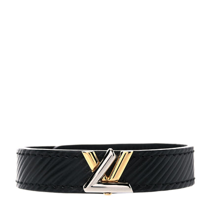 Louis Vuitton Epi Twist It Bracelet 17 Black 2 of 8