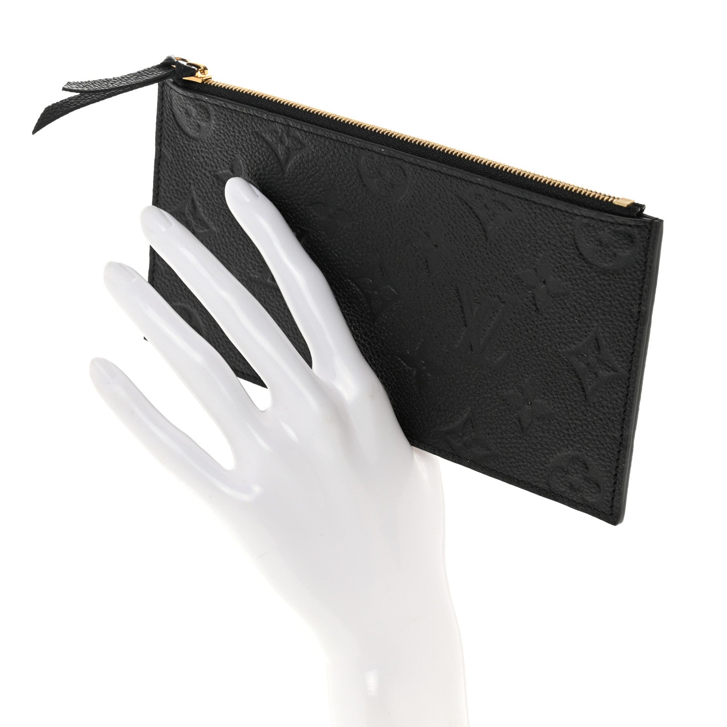 Louis Vuitton Empreinte Felicie Chain Wallet Zippered Insert Black 2 of 6