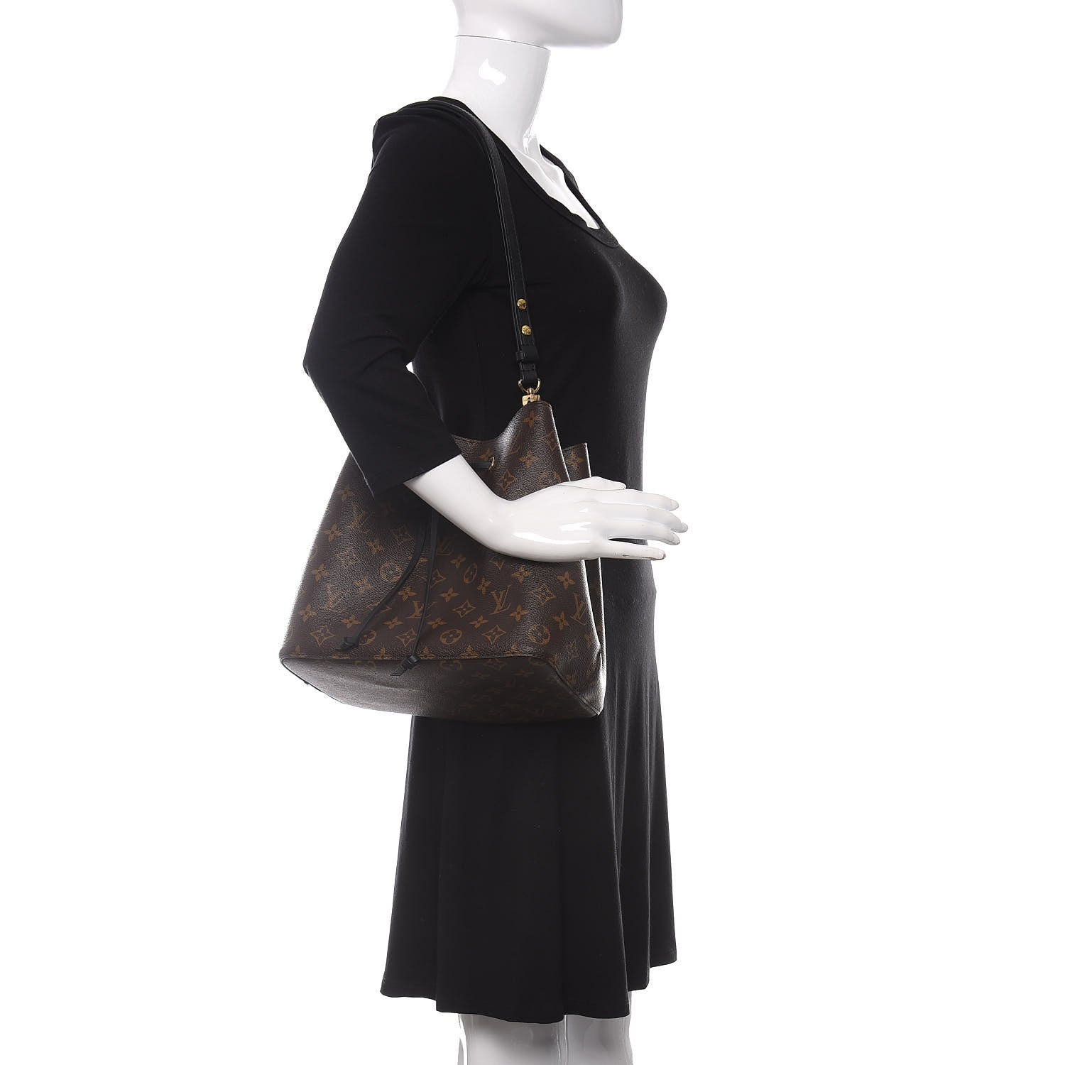 Louis Vuitton Monogram Neonoe MM Black 2 of 9